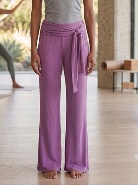 NWOT Women’s purple Wide-Leg Tie-Waist Lounge Pants